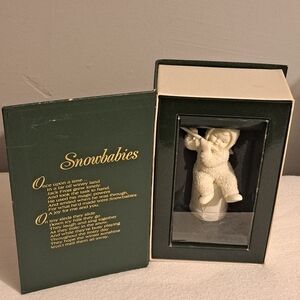Snowbabies Figurine I'll Play A Christmas Tune
